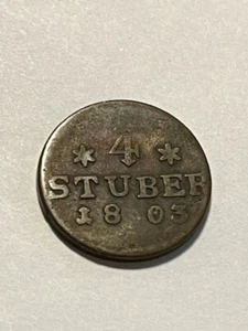1803 German States/East Friesland 1/4 Stuber/VG++ #18946 - Picture 1 of 2