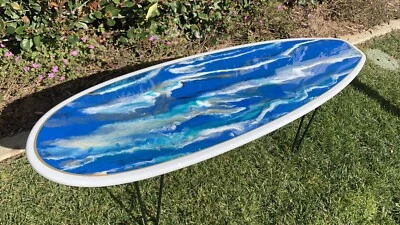Resin Art Coffee Table - Image 1 of 4