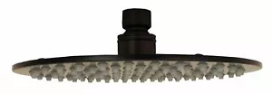 Ultra Thin Solid Brass Rain Shower Head By PlumbUSA (8" Round Oil Rubbed Bron... - Picture 1 of 4