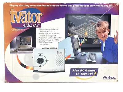 Antec TVator EXEC - Play PC Games on your TV Vintage Complete in Box Y2K Retro - Image 1 of 4