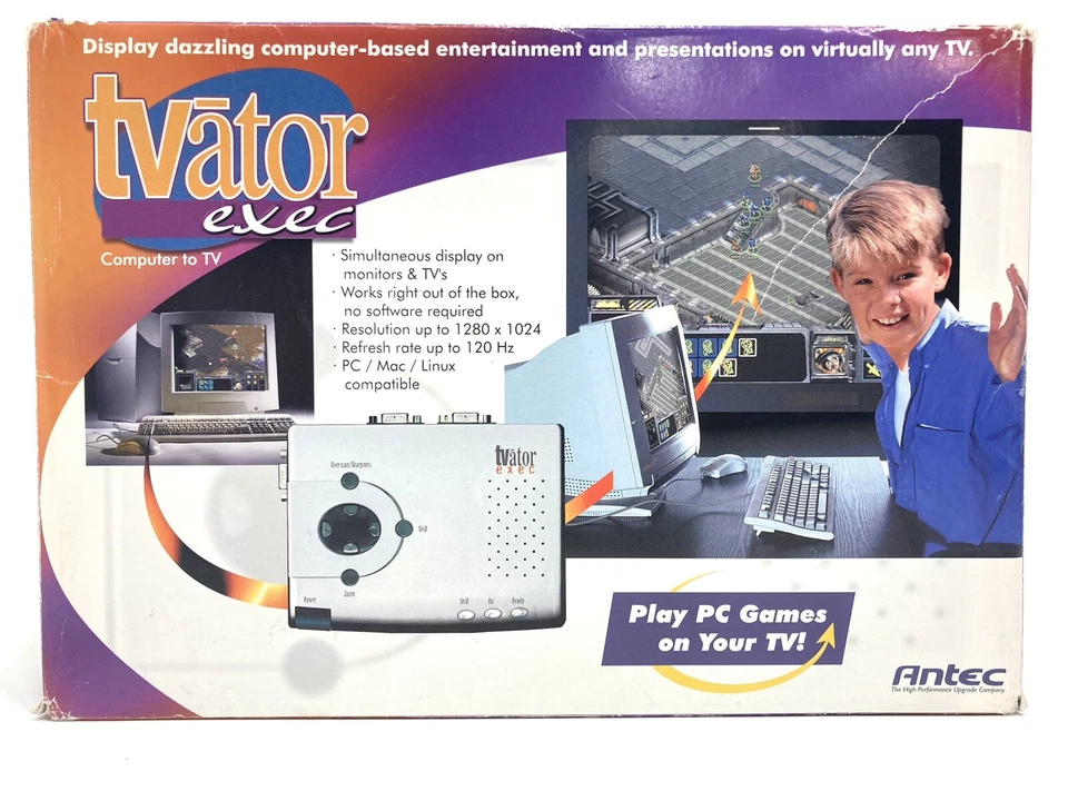 Antec TVator EXEC - Jogue jogos de PC em sua TV vintage completo na caixa Y2K retrô - Imagem 1 de 4