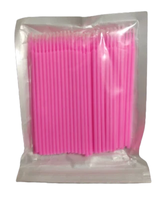 100件装牙签一次性迷你涂抹刷棒睫毛加长 — 第 1/4 张图片