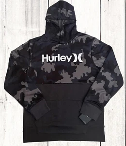 Boys Hurley H2O- Dri-FIT SZ: L- Color Blocked Camouflage￼ Pullover Hoodie-NWT - Picture 1 of 11