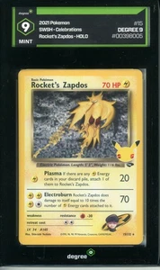 Rocket's Zapdos 15/132 Celebrations: Classic Collection Holo Grade 9 Degree - Picture 1 of 2