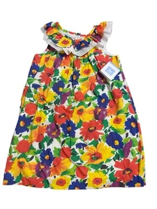 NWT Bella Bliss Bright Floral France Valentine Shift Dress Girl's Size 6 - Picture 1 of 7