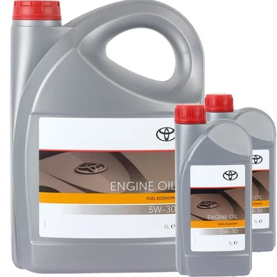 1x5+2x1 L ORIGINAL TOYOTA MOTORÖIL ECONOMÍA DE COMBUSTIBLE 5W30 ACEA A1/B1 A5/B5 API SL CF