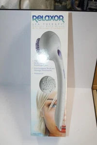 Relaxor Spa Therapy Deluxe Bath Brush with Massage Attachment BB8PUR BNIB - Picture 1 of 4