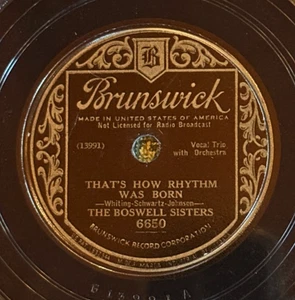 Bruns 6650 Boswell Sisters THATS HOW RHYTHM WAS BORN their BEST! EE+ - Picture 1 of 4