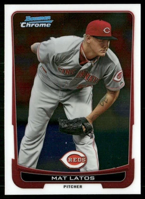 Bowman Chrome Mat Latos Cincinnati Reds #7 2012 Foto 1 de 2