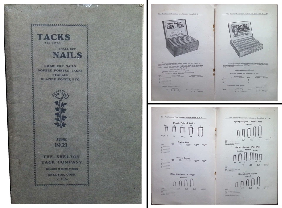 Orig. Catálogo Shelton Tack Company 1921 General Line - mjdtoolparts Foto 1 de 1
