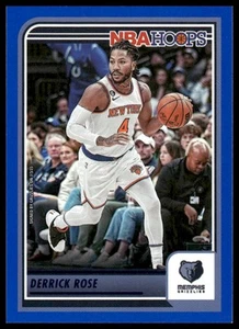 2023-24 Panini Hoops #120 Derrick Rose BLUE Parallel Memphis Grizzlies - Picture 1 of 2