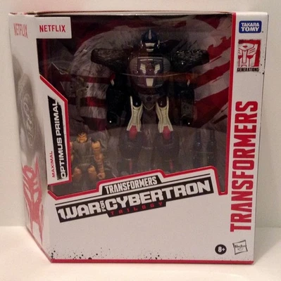 Transformers War for Cybertron: Netflix Trilogy Optimus Primal Battle 2-Pk Nuevo en caja Foto 1 de 4