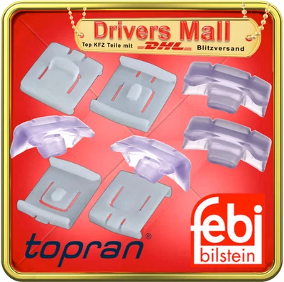 SET GLEITSTÜCK GUMMI CLIP SITZVERSTELLUNG  AUDI 80 A4 A6 VW Golf 1 2 3 4 Polo - Bild 1 von 2