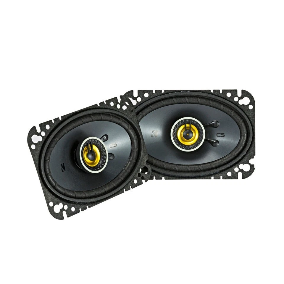 Kicker CSC46 CS Series 4 дюйма x 6 дюймов коаксиальные автомобильные динамики среднеквадратичная мощность 50 Вт 150 Вт пиковая мощность - Изображение 1 из 1