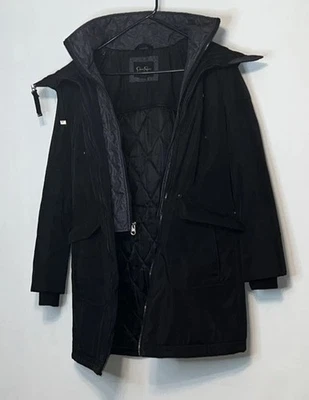 Chaqueta de Invierno Jessica Simpson Negra Parka Para Mujer Talla S/CH/P Abrigo con Capucha Foto 1 de 4