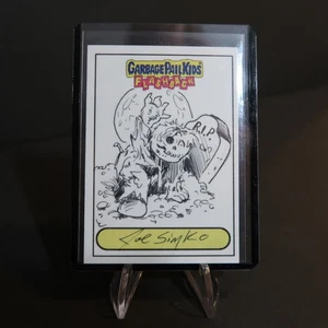 2010 TOPPS GARBAGE PAIL KIDS FB1 DEAD TED SKETCH CARD BY Joe Simko CS - Picture 1 of 4