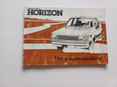 Simca Chrysler Horizon modelli 1979-80 manuale uso originale italiano - Immagine 1 di 4