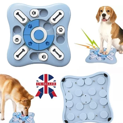 Dog Toy Interactive Puzzle IQ Treat Food Puzzle Game Dog Mental Stimulation Blue - Image 1 of 4