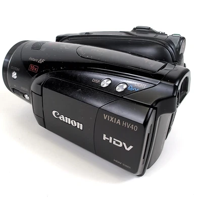 TESTED Canon VIXIA HV30 MiniDV HD High Definition Video Camcorder Stabilize Zoom - Image 1 of 4