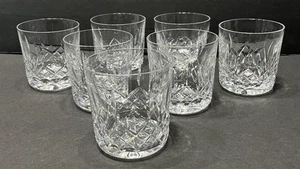 Set of 7 Waterford Crystal Lismore 3¼" Double Old Fashioned Tumbler Glasses - Picture 1 of 4