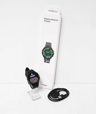 Samsung Galaxy Watch6 Classic SM-R960 47mm Smartwatch - Black - Image 1 of 4
