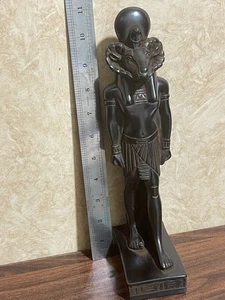 25 cm Ägyptischer Gott Khnum Statue - Handgefertigte antike Replik aus... - Bild 1 von 23