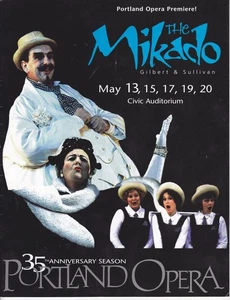 Gilbert & Sullivans The Mikado - Portland Opera Program 2000 (Oregon) - Bild 1 von 2