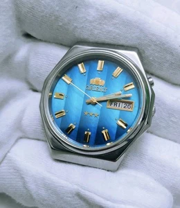 Orient Crystal 3 stars Silver Wave vintage automatic 21 jewels Japan mens watch - Picture 1 of 12