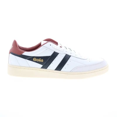 Gola Contact Cuero CMB261 Hombres Cuero Blanco Estilo de Vida Tenis Zapatos Foto 1 de 4
