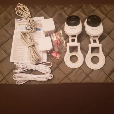 TWO (2) Samsung Smart Cam With AC Adapter Model 8NH-E6413BN - Image 1 of 3
