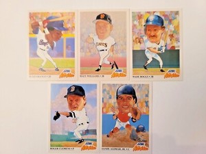 1991 Score All Star 5 Card Lot Boggs Clemens Alomar Franco Williams