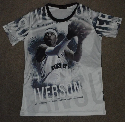 Allen Iverson Besiktas All Over Print AOP Turkey Basketball Shirt John Hancock Cover