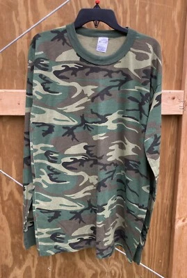 Tru-Spec Vintage Long Sleeve Size XL Hunting Military Camouflage Shirt - Image 1 of 3