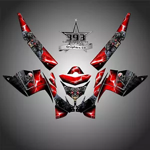 POLARIS IQ RACER 2005-2015 DECALS GRAPHICS WRAP WITH TUNNEL GUARDIAN RED - Picture 1 of 1