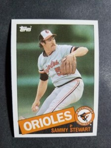 1985 Topps SAMMY STEWART card # 469  [card 18]
