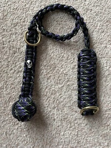 Cordón con llaves decorativas Paracord 24"" negro no muerto * preparador de supervivencia EDC * - Imagen 1 de 8