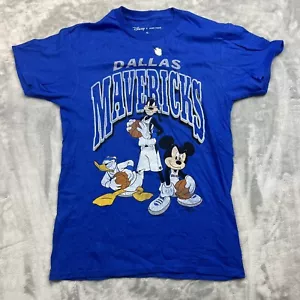 Junk Food x Disney Dallas Mavericks T-Shirt Damen Größe Small blau Mickey Goofy - Bild 1 von 7