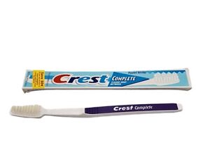 Vintage 1997 Crest Complete Rippled Bristles Soft Full Angle Toothbrush Prop New