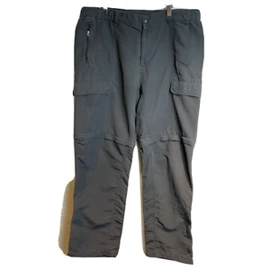 The North Face Trousers Hiking Zip Off Shorts Dark Gray Walking Mens Size XL - Picture 1 of 7