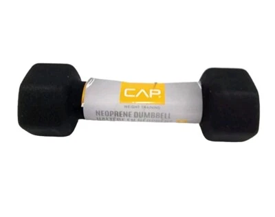 Black Neoprene Coated Dumbbell, 2 lb Single - Image 1 of 4