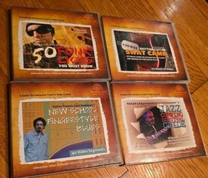 Set of 4 Truefire Interactive Video GUITAR Lessons 50 Funk Licks Fingers Rhythm - Picture 1 of 5