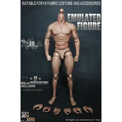 1/6 Scale Wolverine Muscular Man Body Action Figure 12" Male Soldier Body Model — 第 1/4 张图片
