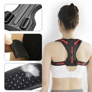 Back Brace Adjustable Strap With 2 Shoulder Belt Breathable Posture Corrector