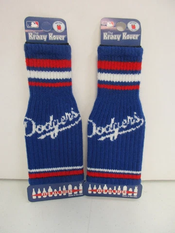 (2) Los Angeles Dodgers MLB Baseball Kolder Krazy Kover Insulated Bottle Sleeve Cover