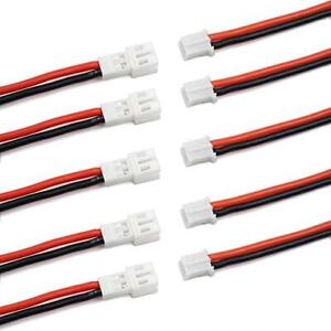10pcs Upgraded Tiny Whoop JST-PH 2.0 Male and Female Connector Cable