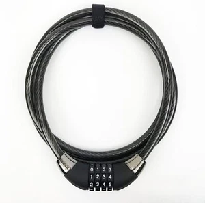 Cable Combination Bicycle Lock with Hardened Security, 6-Foot - Picture 1 of 7