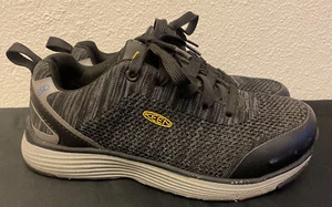 KEEN Utility Steel Toe Hiking Work Shoe Men Sz 6.5 Black F2413-18 Mesh Sneaker - Picture 1 of 8