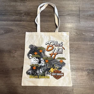 Harley-Davidson Motorcycles Canvas Tote Bag Black Hills South Dakota Neu ohne Etikett - Bild 1 von 7