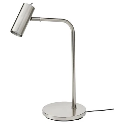 "Lámpara de Trabajo IKEA Virrmo + Bombilla LED, Niquelada, 21"" Altura (54 Cm), Nueva En Caja" Foto 1 de 2