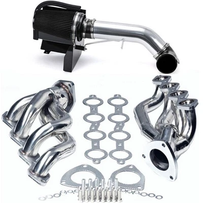 4''Cold Air Intake +Header For 00-06 Chevy GMC Avalanche Silverado Sierra Tahoe - Image 1 of 4